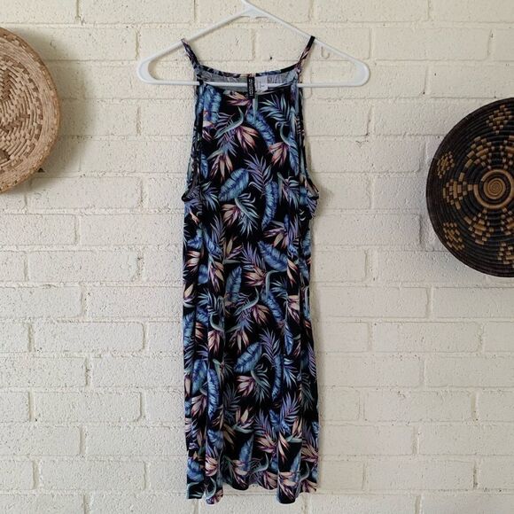 H&M Palm Print Halter Style Dress - Picture 1 of 6